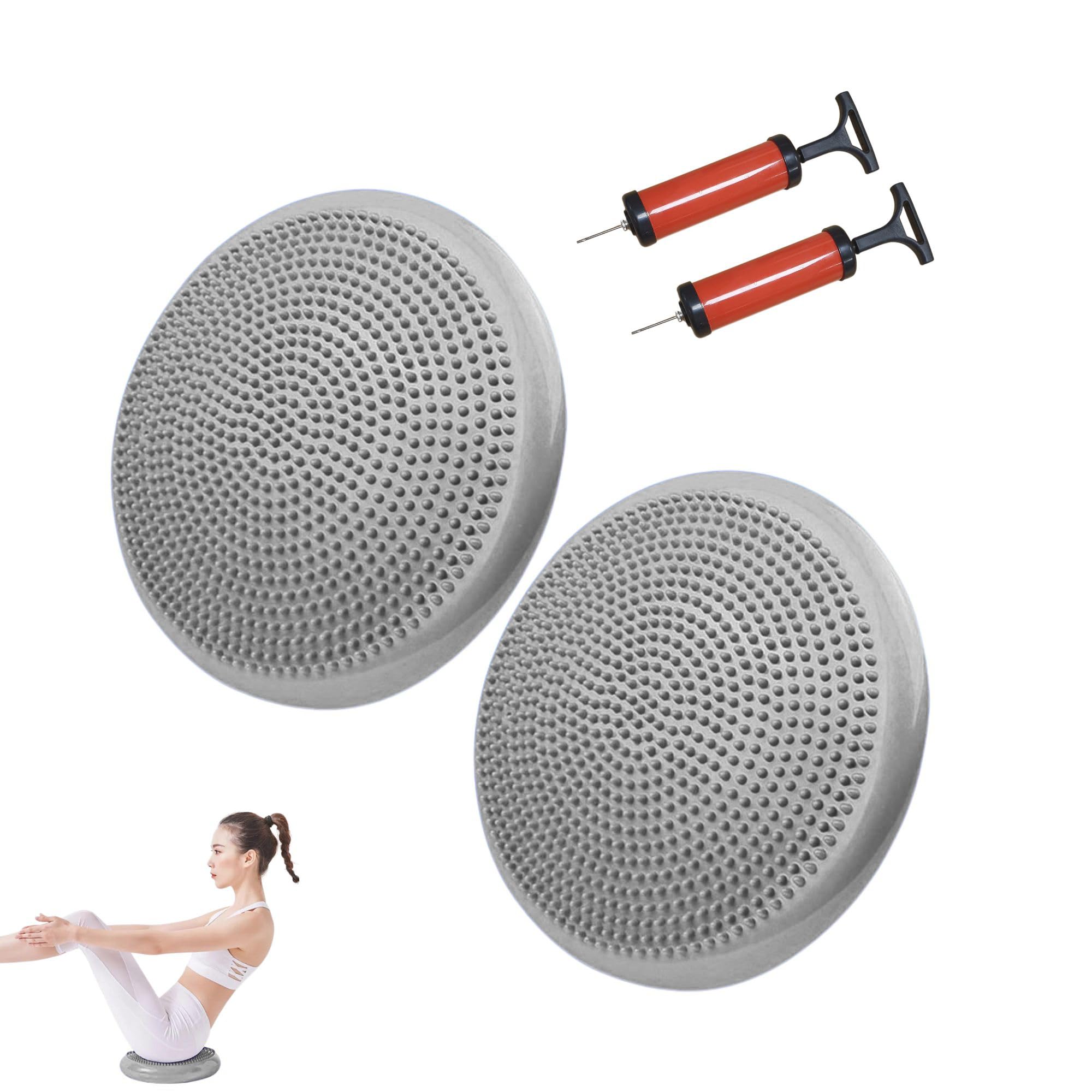 Cuscino Bilanciere Gonfiabile True Face – Disco Stabilità Oscillazione Yoga Air Board – Pompa Inclusa