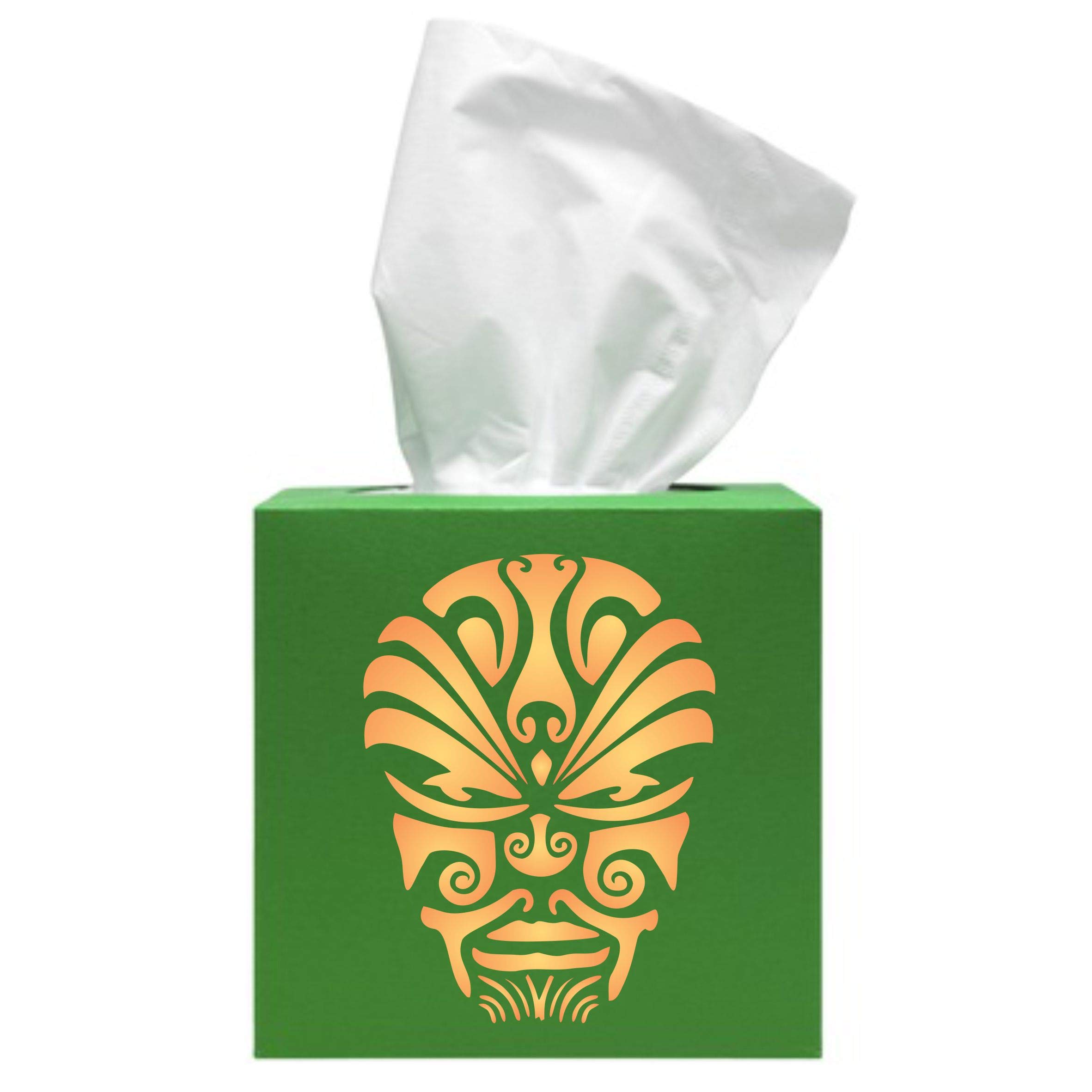 Pochoir visage de diable, 15 x 11,4 cm (M) – Pochoir de tatouage ethnique maori pour pochoir de peinture