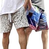 BOOMCOOL Men's Athletic Shorts Workout Shorts with Pockets Elastic Waistband Quick Dry Mesh-Running Shorts-Gym Shorts for Men