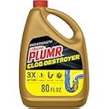 Liquid-Plumr Pro-Strength Clog Destroyer, Liquid Drain Cleaner, 80 Fluid Ounces (Package May Vary)