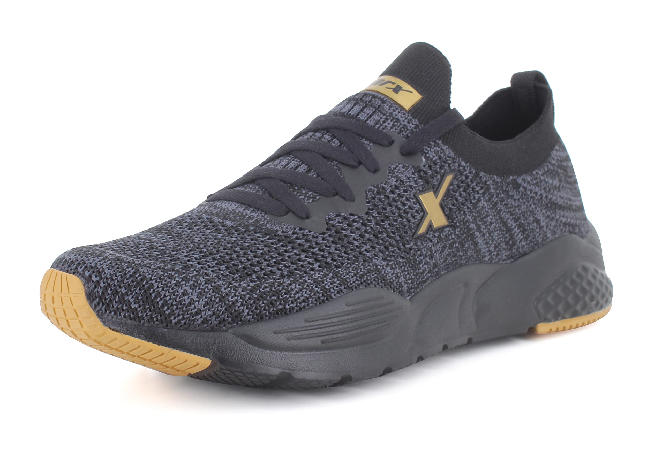 SPARX Mens Running/Walking/Office/Outdoor Shoe Sm-680G Black Gold-8 (B0BLW5KKRJ) Amazon Price History, Amazon Price Tracker