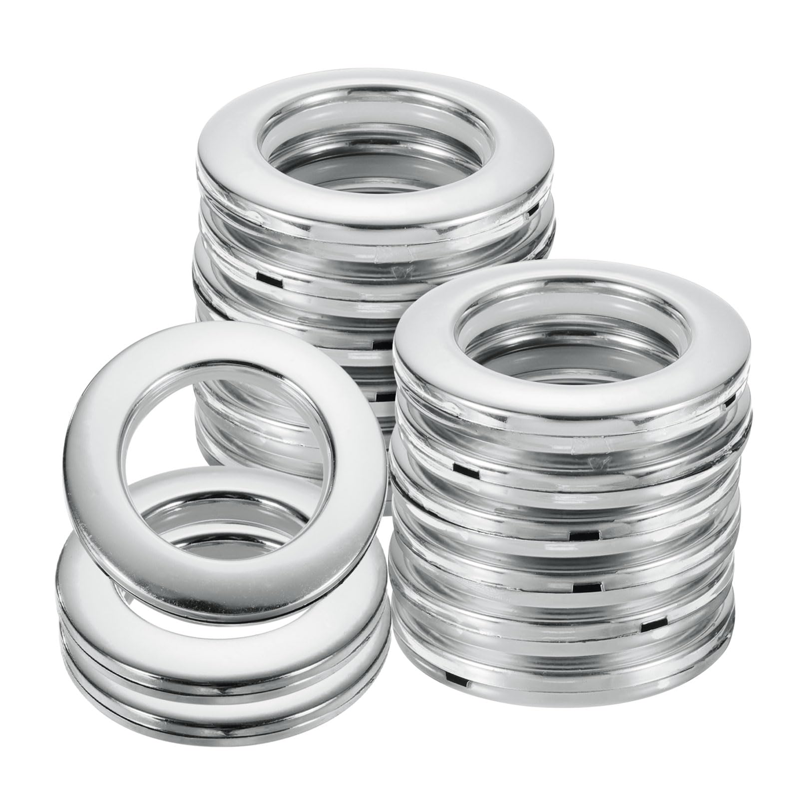Œillets de rideau pour fenêtre et salle de bain, anneaux de 42 mm pour chambre calme