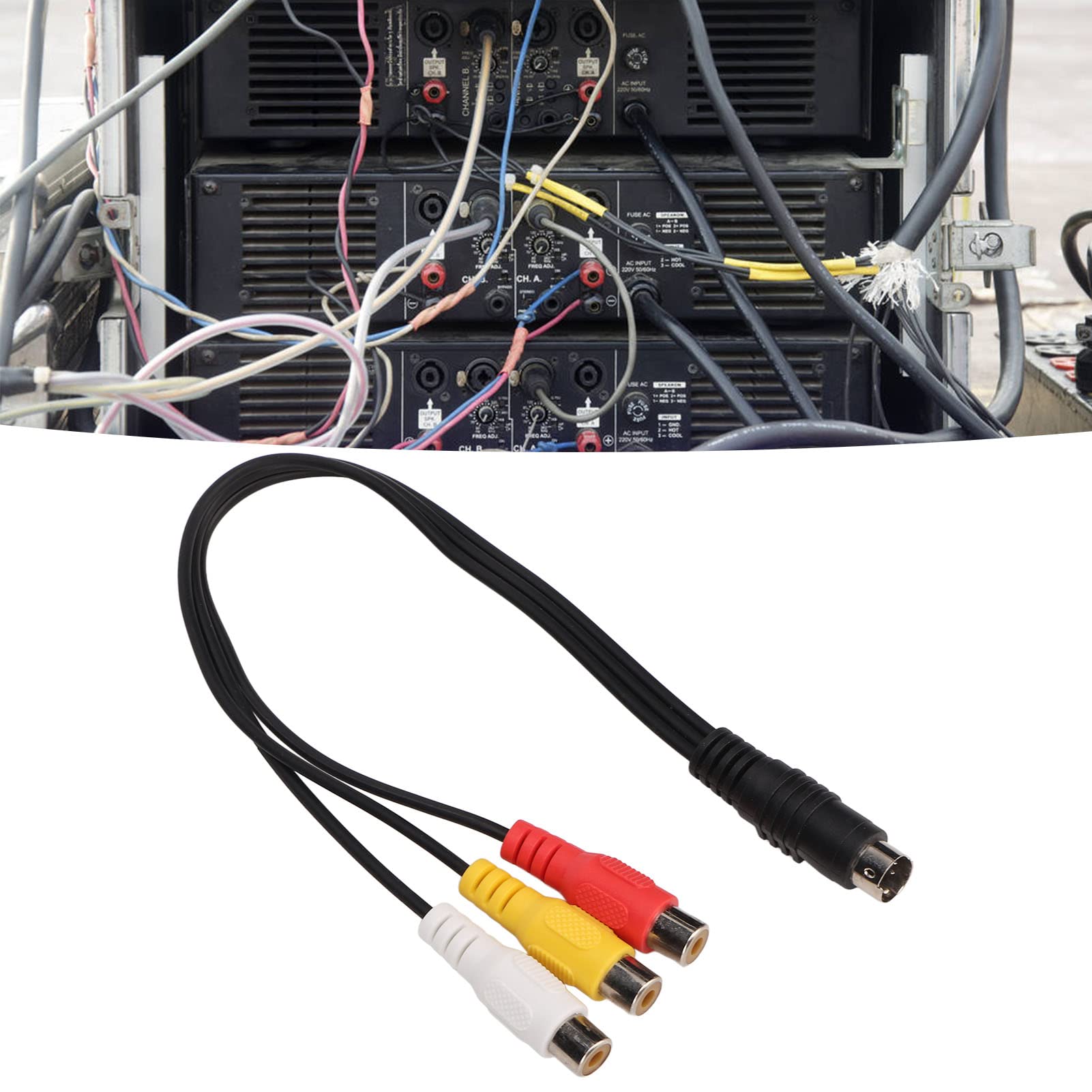 S Video Cable To Hdmi 2-Pack Cables - 4-Pin To 3-RCA Video Converter ...