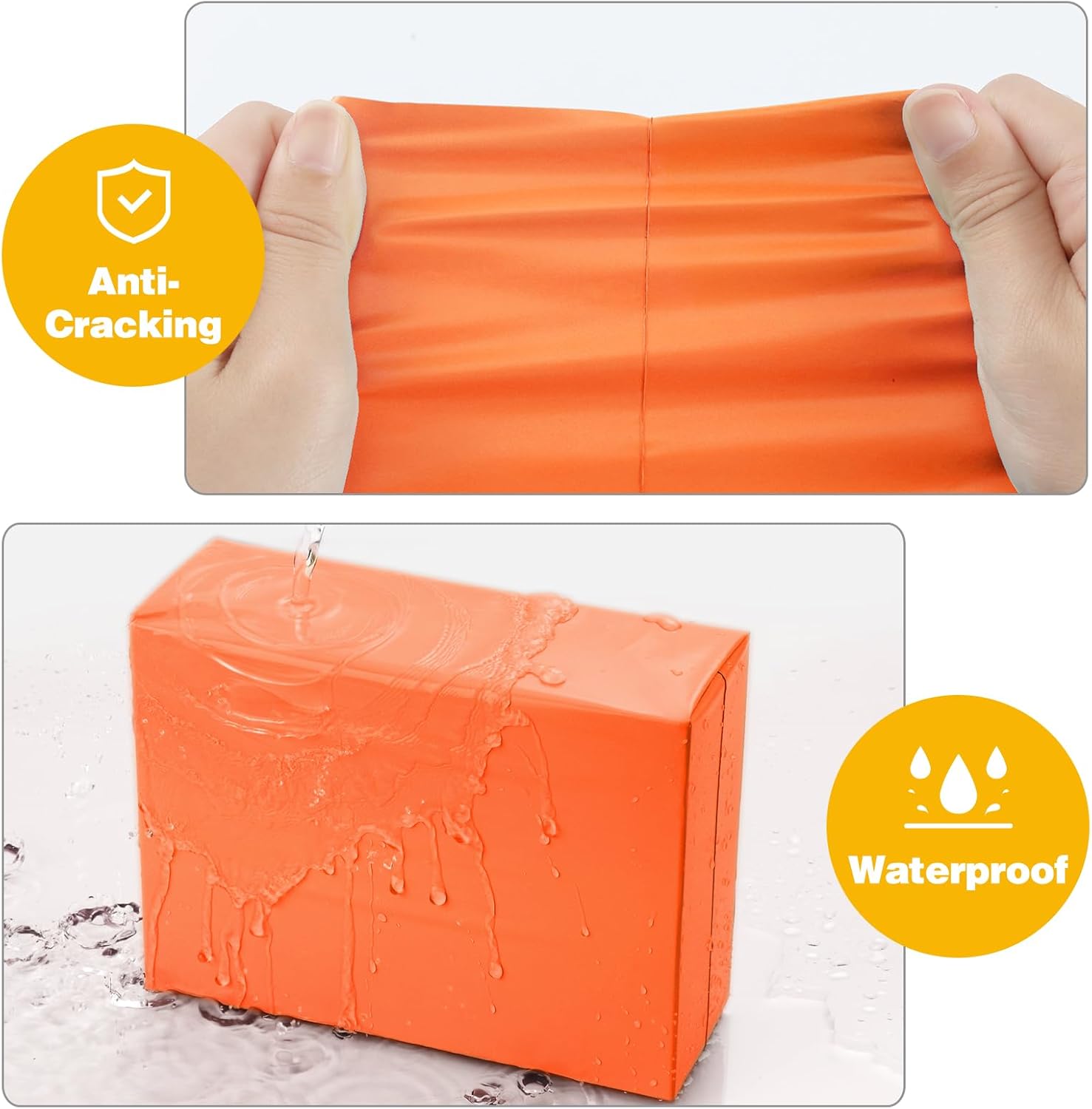 Famagic Poly Mailers 12x15.5 Inches 200 Pcs Orange Packaging Shipping Bags Mailing Envelopes Self-Seal Waterproof and Tear-Proof Mailers Bags for Small Business Clothing Boutique