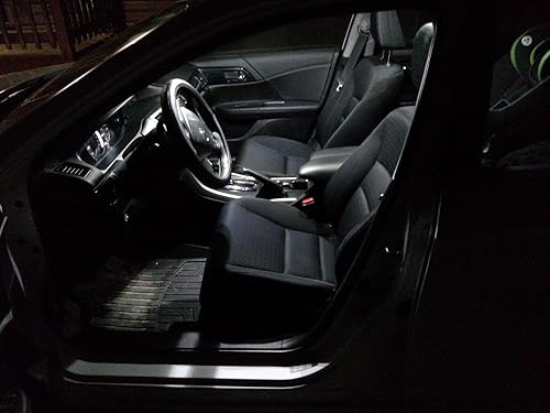 Miniatura 4 de Alla Lighting BA9S - Bombilla LED superbrillante BA9 53 57 1895 64111 6000K blanco de alta potencia 5730-SMD para luces de cortesía de puerta