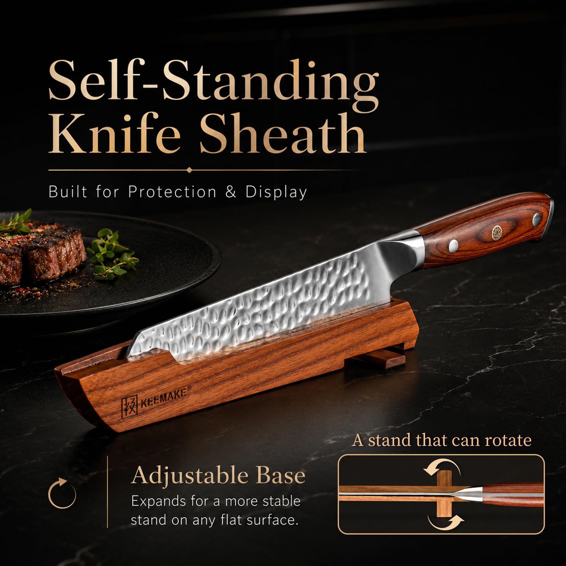 8 Inch Damascus Chef Knife, Japanese Kitchen Knife with VG10 Steel — Amazon image 6