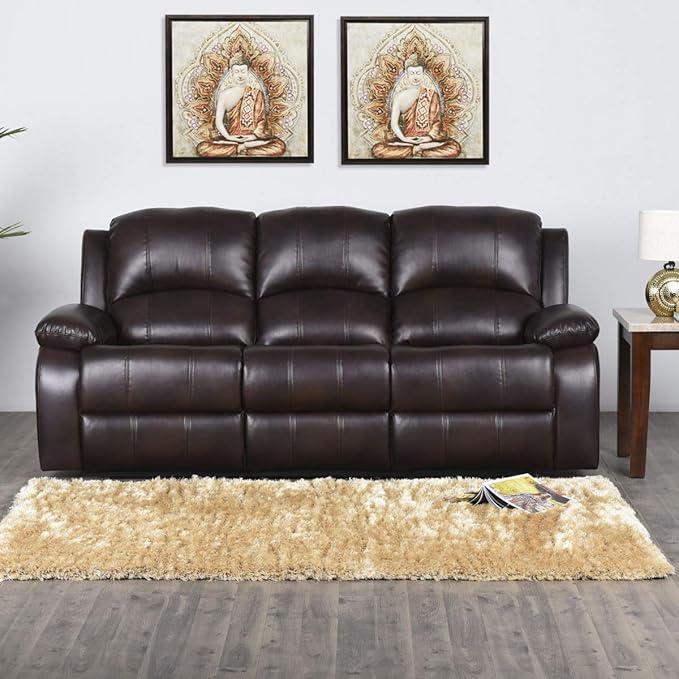 Home Centre Madrid Solid ThreeSeater Manual Recliner Amazon.in Home
