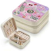 For Katseye Merch Jewelry Box, Y2K Inspired Pop Graphic Travel Jewelry Organizer, Compact Zipper Jewelry Case for Ring Earrings & Accessories