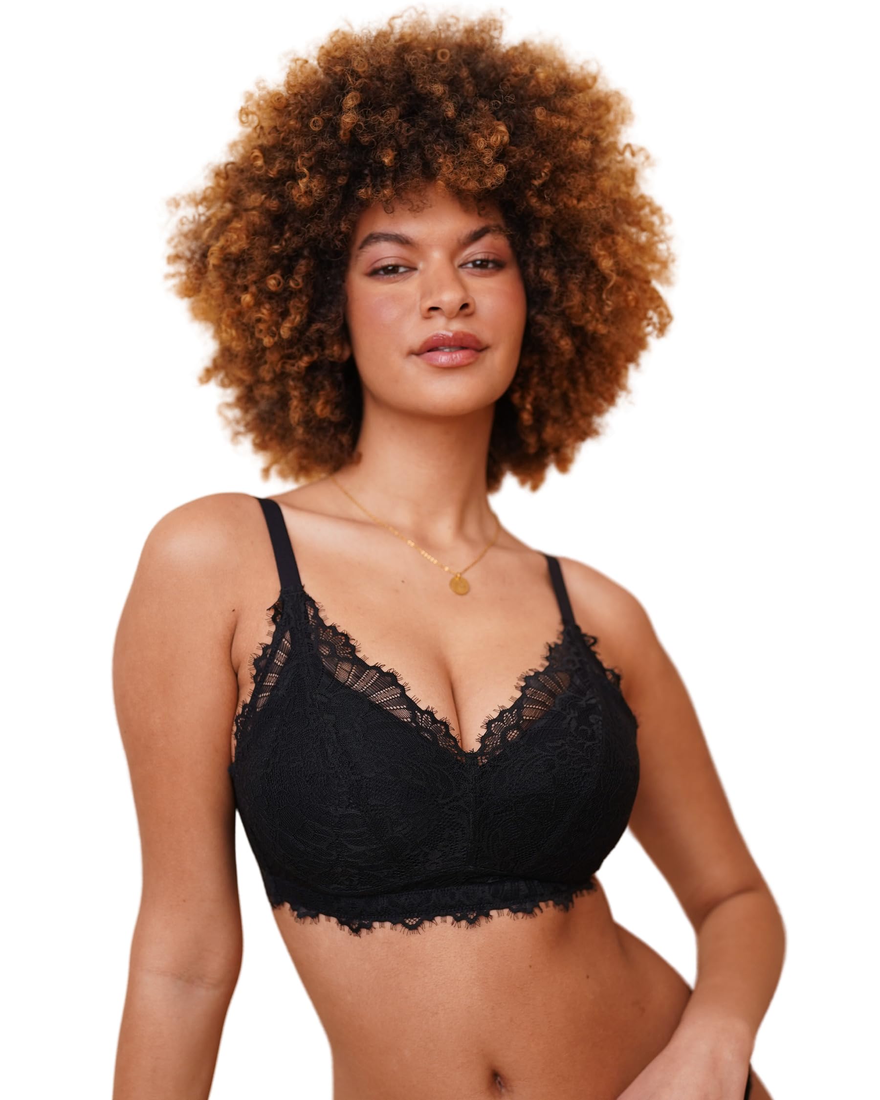 SugarShape Bralette SENSLA Bralettes wattiert Spitzen-BHS,bügellose BHS