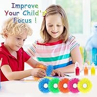 Vista 4 de Paquete de 5 pulseras blandas para ansiedad, juguetes blandos, banda mullida de silicona sensorial para niños y adultos