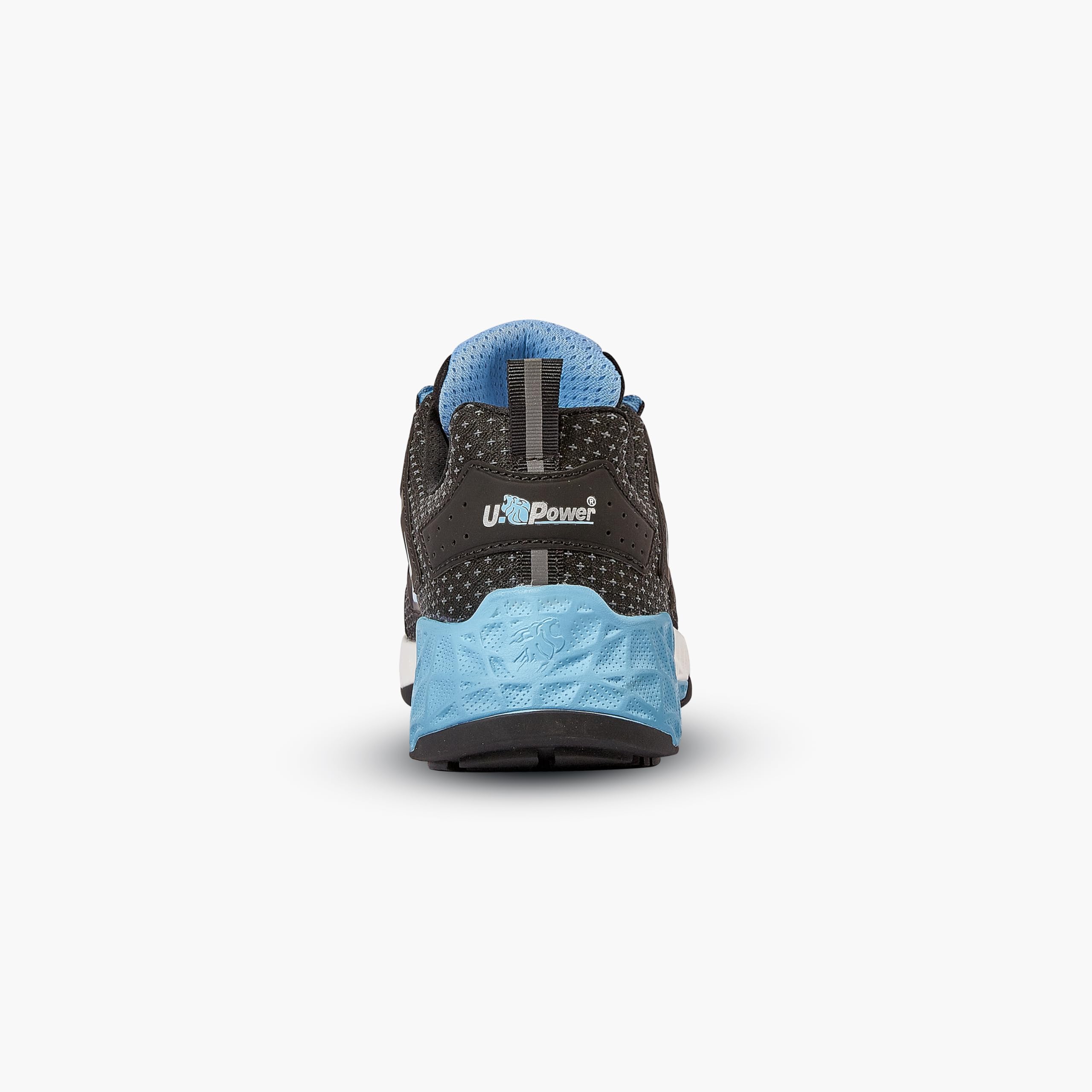U-Power Don't Worry... BE Happy! Vhagar - Zapatos de Seguridad Profesionales, Unisex, para Adulto, Negro y Azul., 44 EU