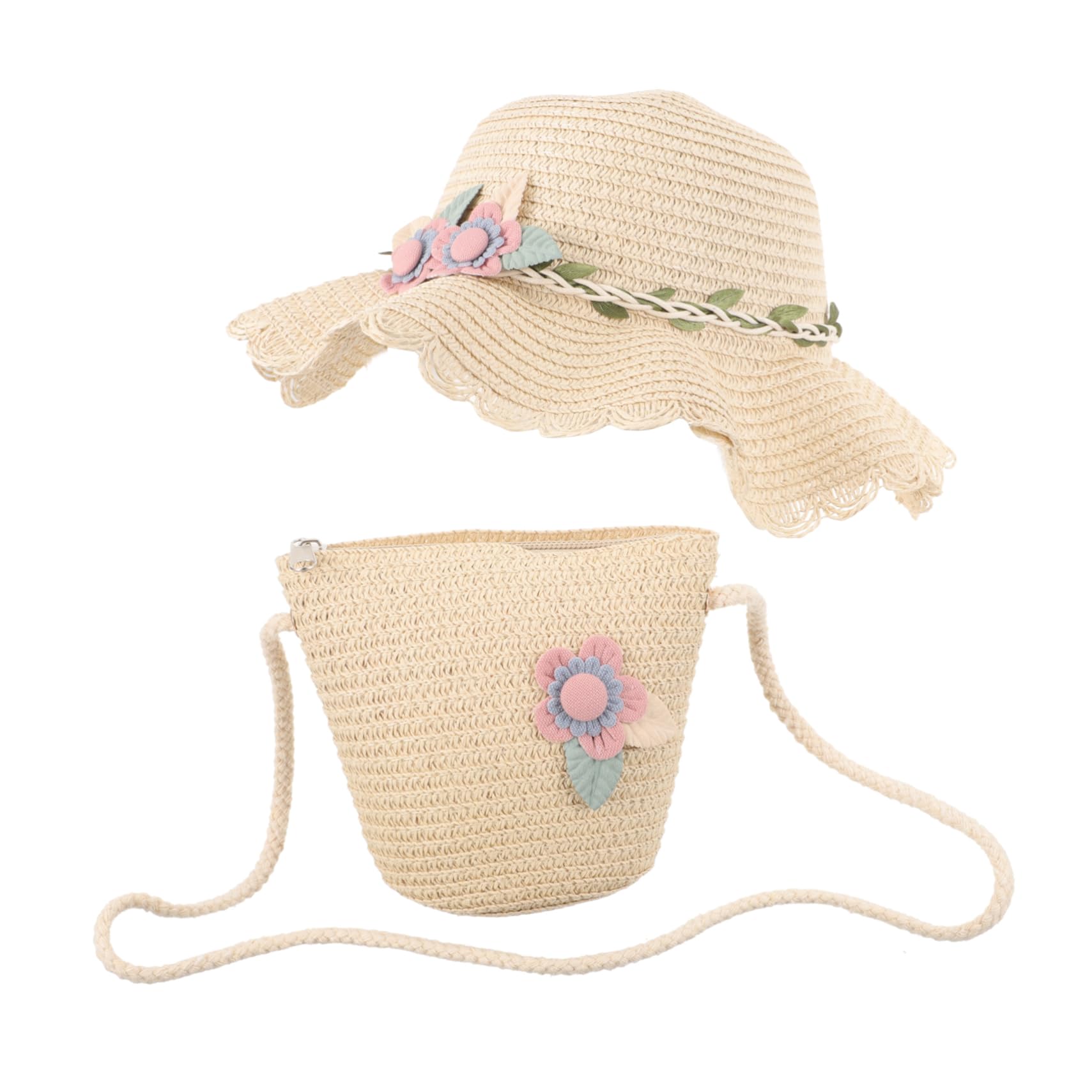 Beaupretty Sombrero de Sol para pequeño Gorra de Sol de Playa Sombreros de niña Flexible Sombreros de Verano para Sombrero para el Sol con Bolsa