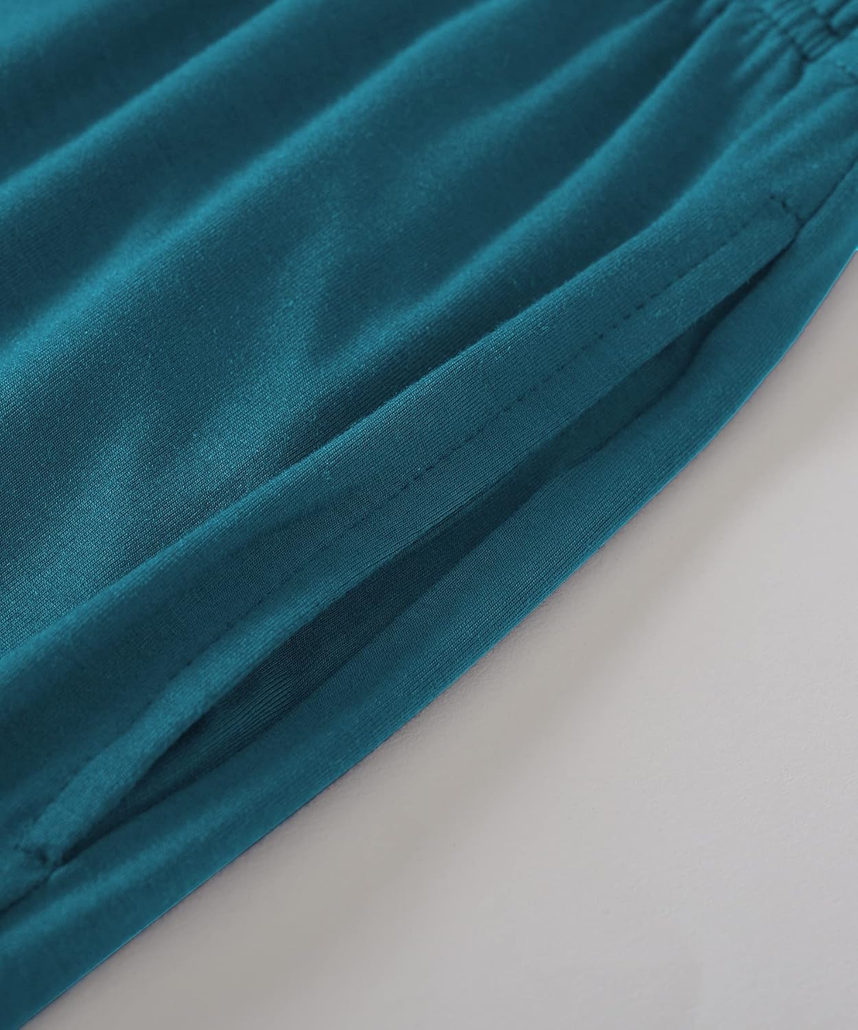 Latuza Women's Viscose Pajama Bottoms Sleep Shorts with Pockets - Image 5