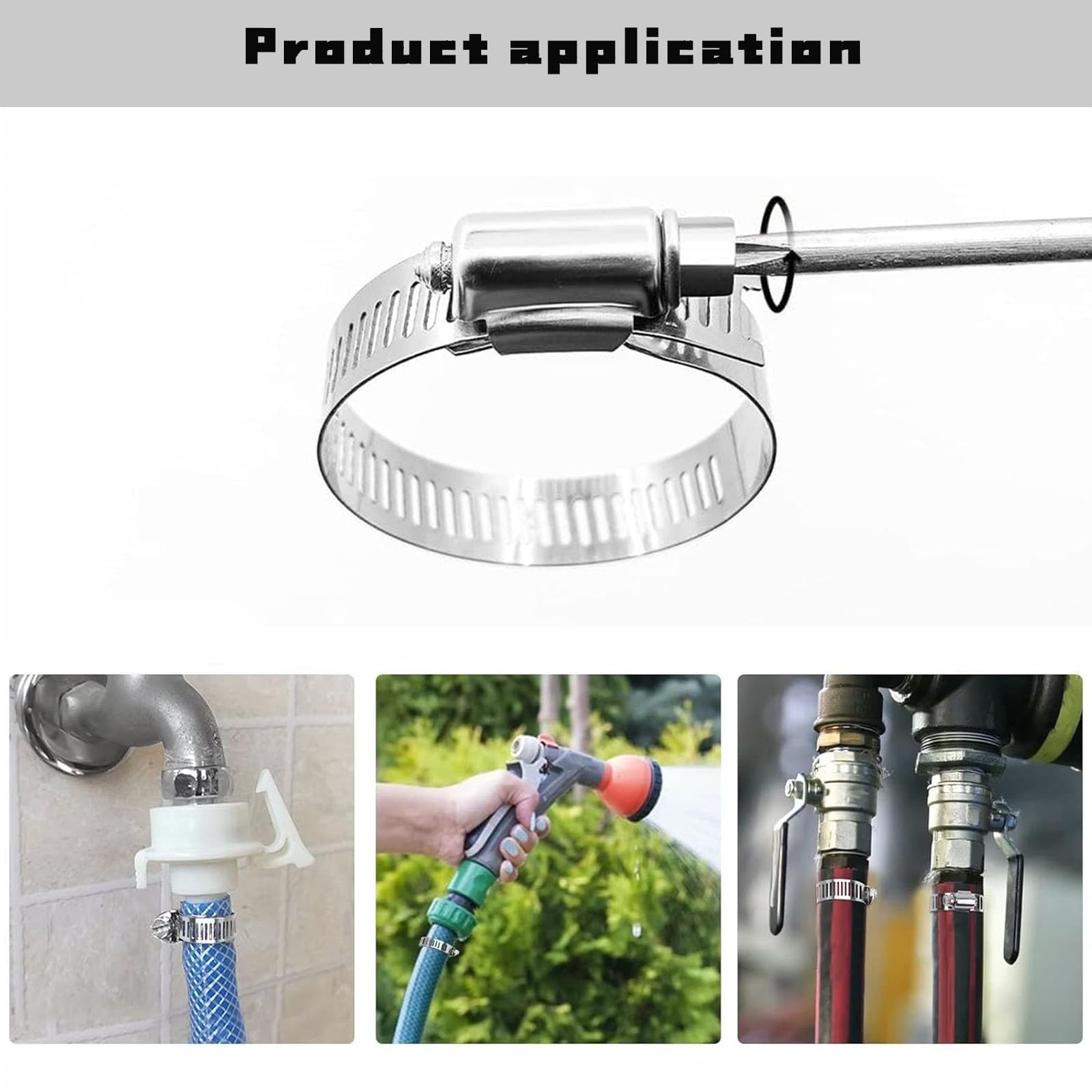 10 Stück Schlauchschellen 91-114 Mm Schlauchklemme Groß Schlauchbinder Edelstahl Schlauchbinder Schlauchschelle 304 Einstellbare Edelstahl Schellen Für Haus Gas Rohr, Wasserrohr, Teich, Garten