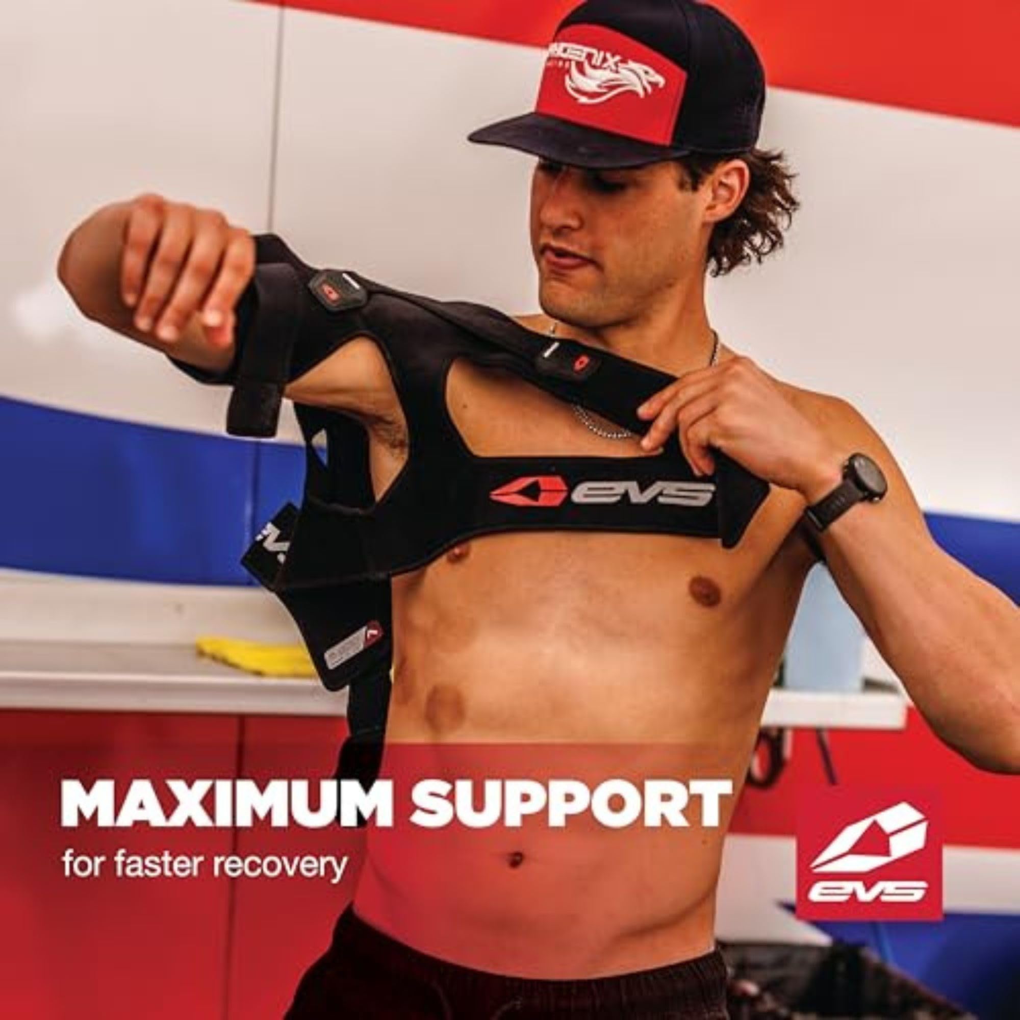 EVS SB03BK-XL Stabilisateur D'épaule, Noir, XL