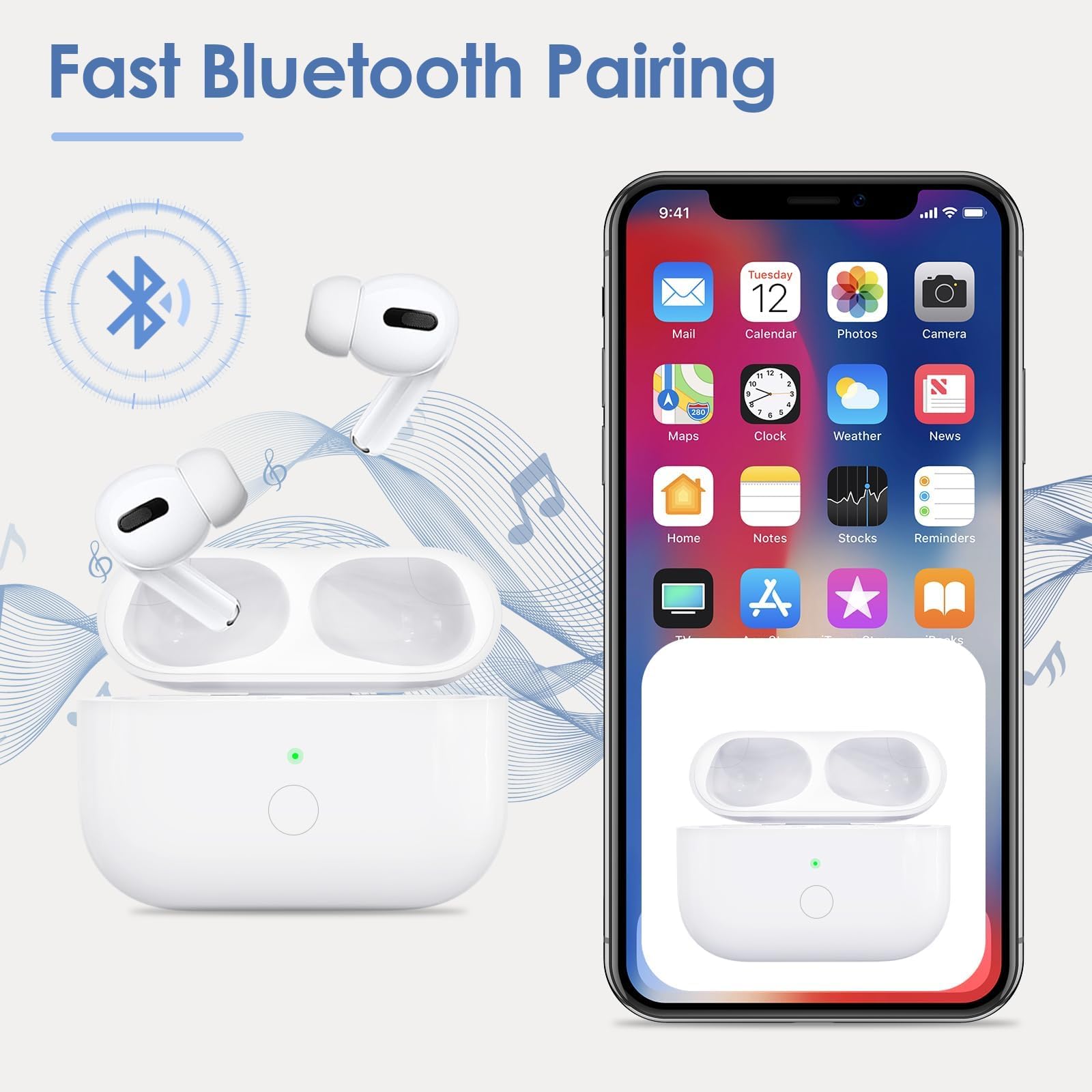 Amazon | Air pods Pro 1st 2nd 用ワイヤレス充電ケース、Air pods Pro