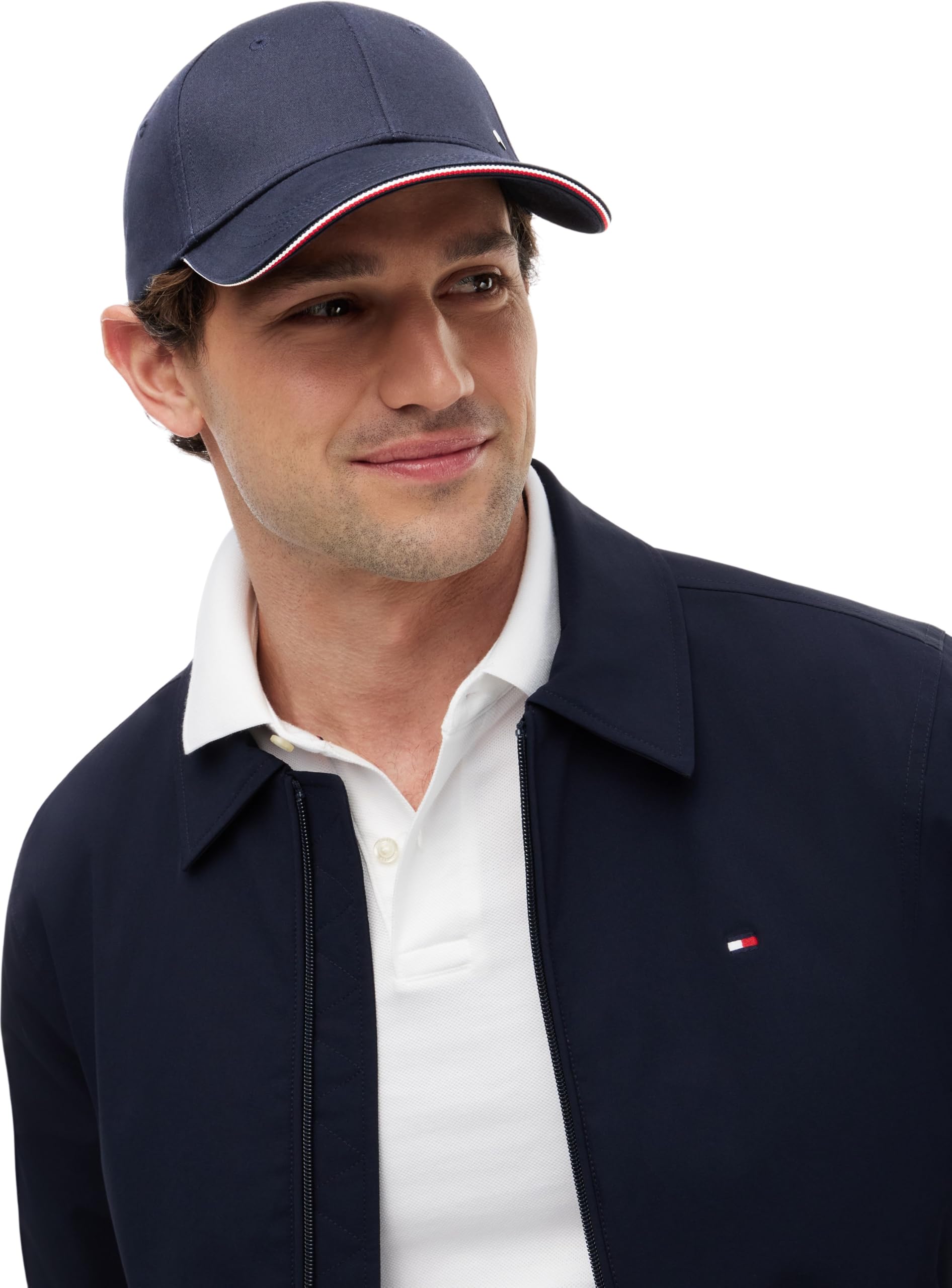 Tommy Hilfiger TH Corporate Berretto da Uomo in Cotone a 6 Pannelli AM0AM13337DW6001, Blu Spazio, OS