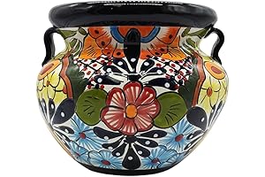 Vivid Talavera Puebla Handcrafted Planter