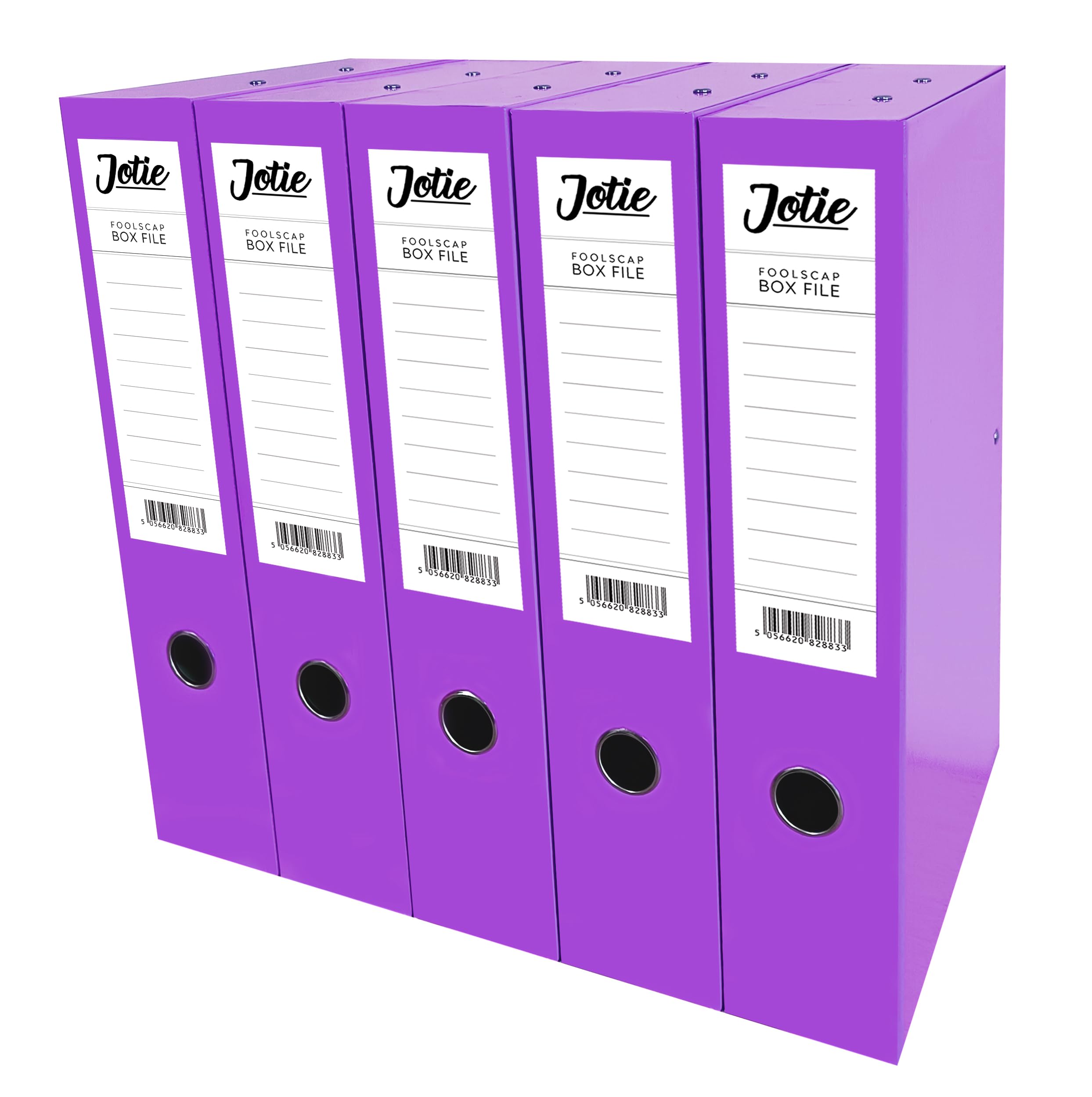 Box File with Lock Spring Ring Pull & Catch Glossy Finish 75mm Spine Ideal Document Organiser for Office School Paperwork Storage Foolscap Box Files