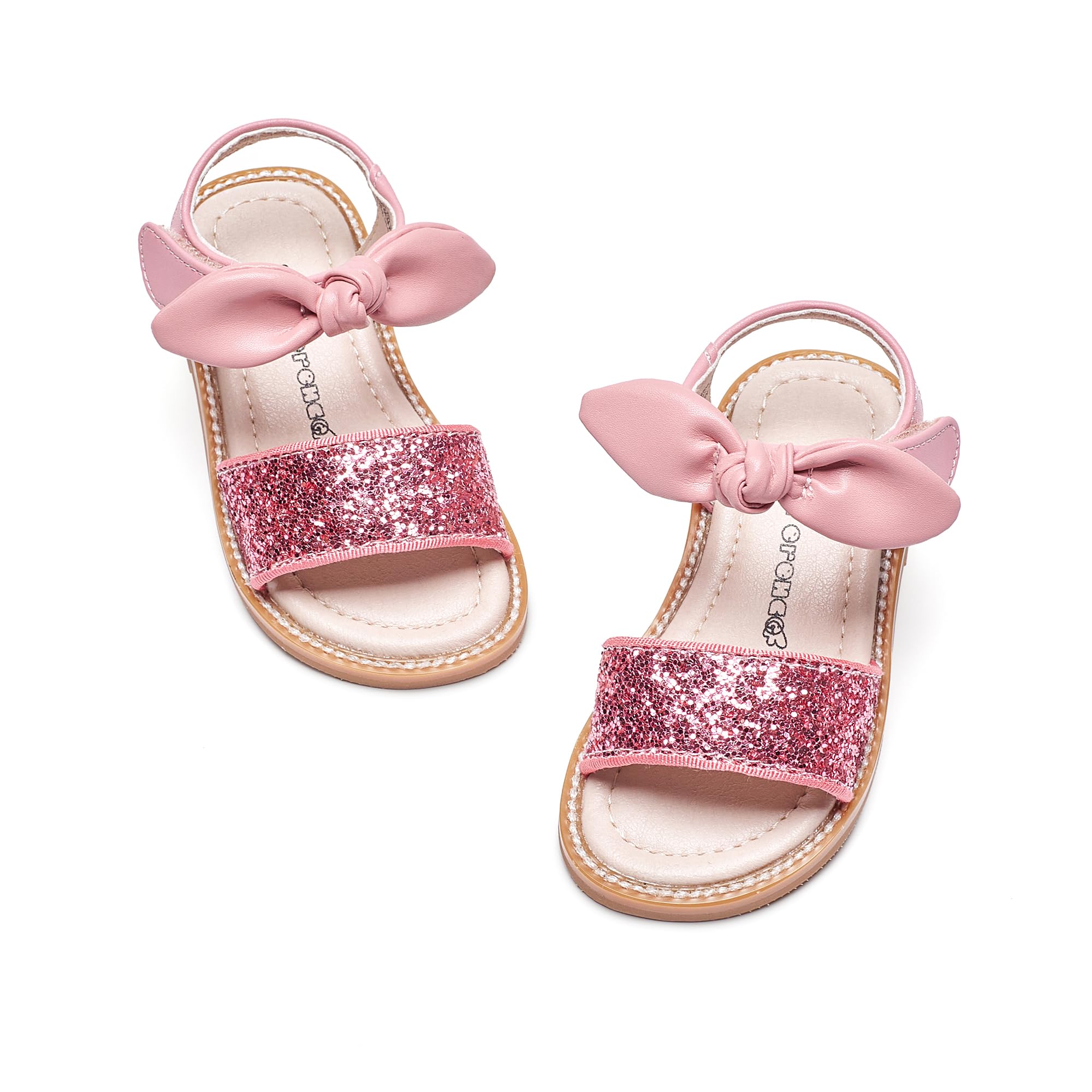 Kiderence Toddler Flower Girl Sandals Open Toe Dress Shoes Wedding Party