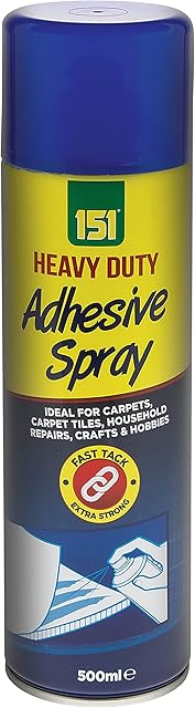 Spray Glue Adhesive Contact Glue 151 Heavy Duty Mount DIY Craft Upholstery 500ml