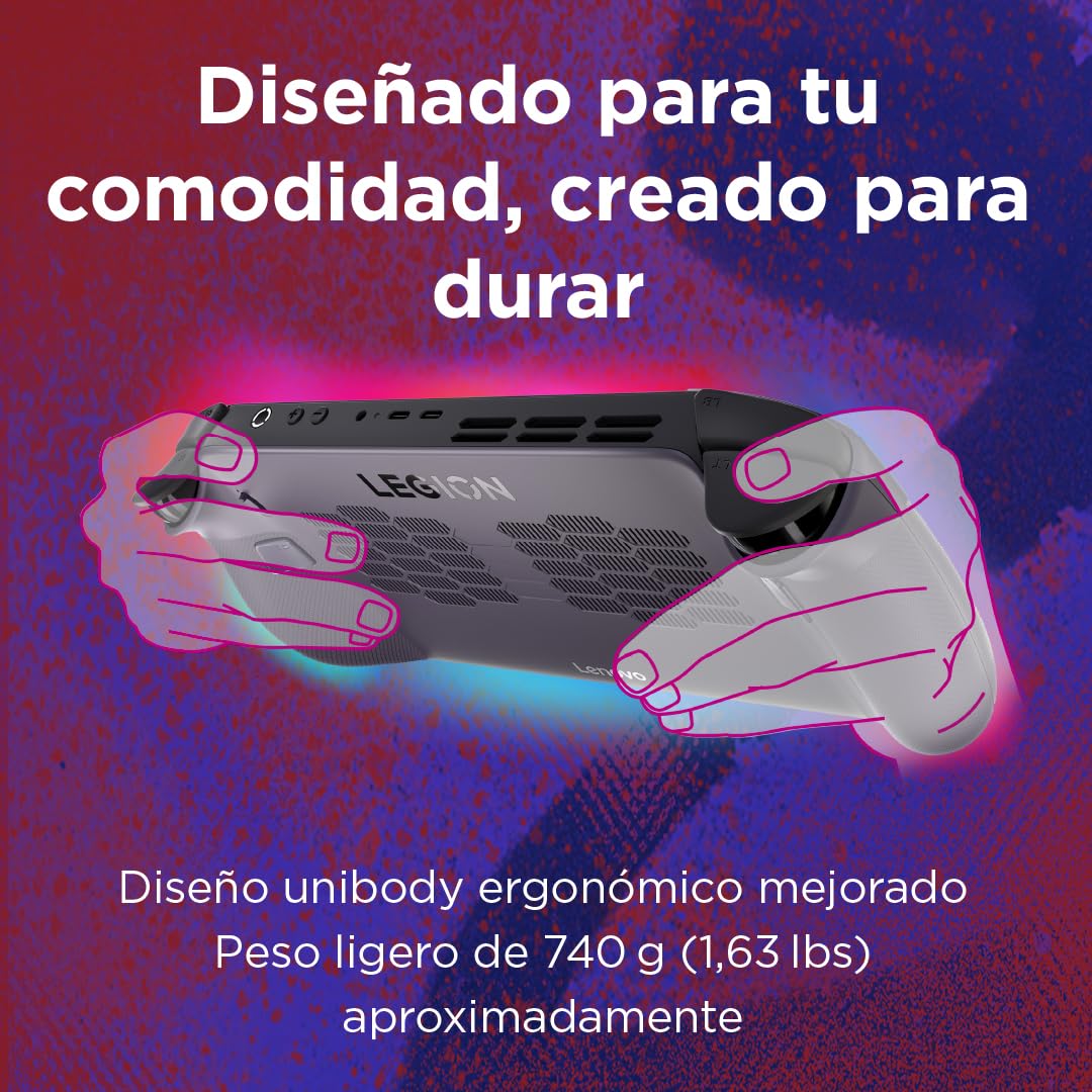 Lenovo Legion Go S - Consola Portátil Gaming 8" WUXGA (AMD Ryzen Z1 Extreme, 32 GB RAM, 1 TB SSD, Radeon Graphics, 120 Hz, Wi-Fi 6E, SteamOS en Español) – Nebula Violet — view 4