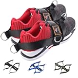 MOOCY 2 Pack Foot Strap for Cable Machine Fitness Attachment Ankle Straps Glute Kickback Leg Exercise for Cable Machines Shoe Cover Pull Belt-4 Ring