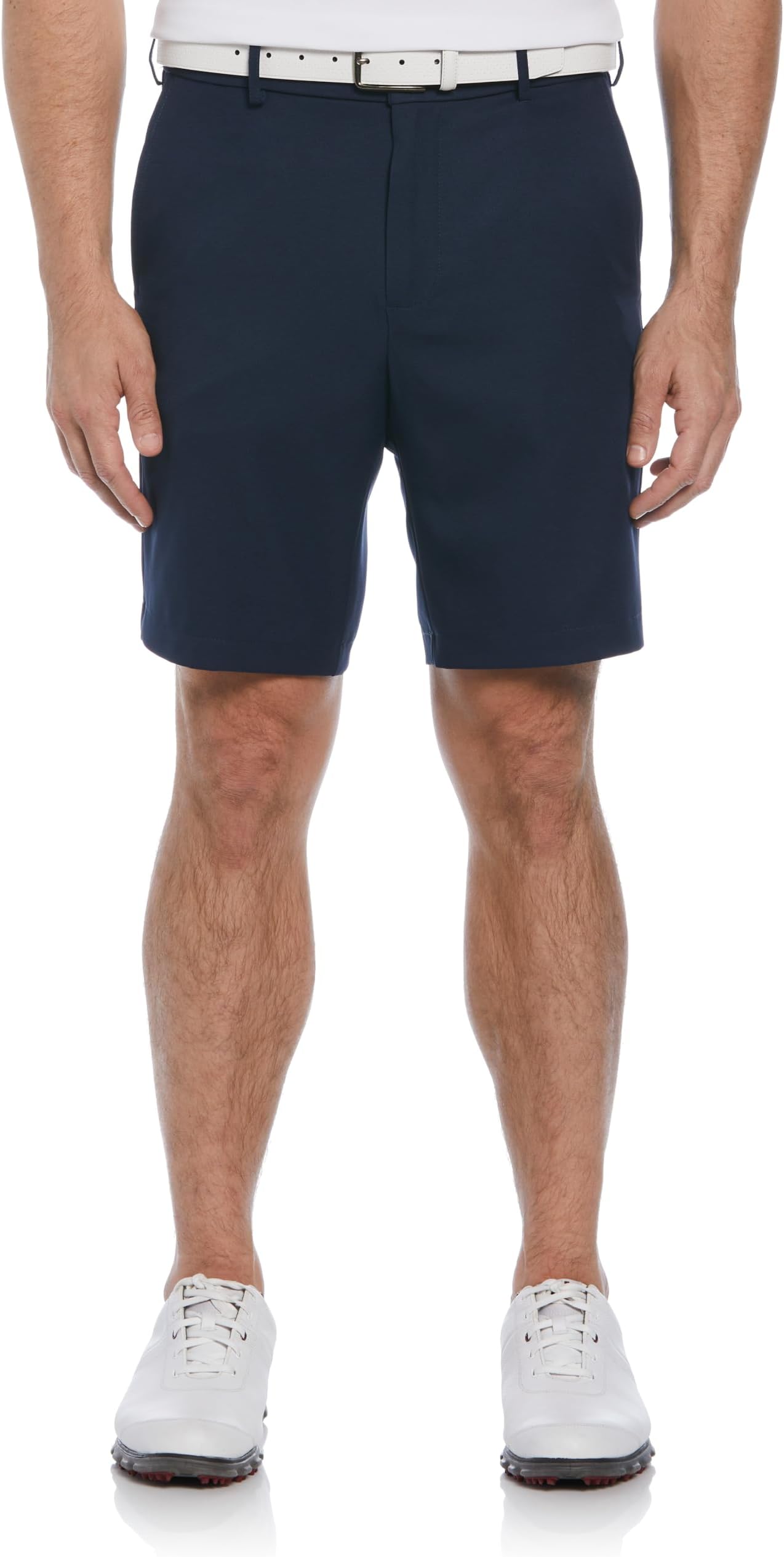 Men's 9" Golf Shorts with Expandable Waistband, Flat Front, Moisture-Wicking, Sun Protection, Stretch, Lightweight