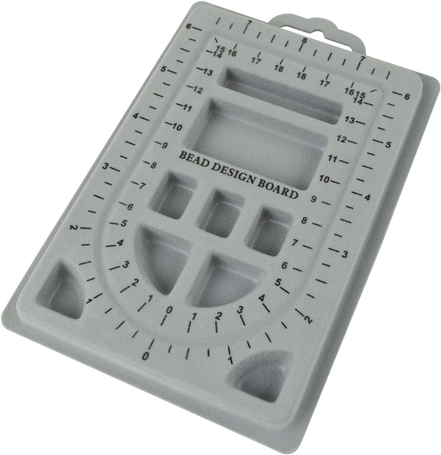 6-1/2" x 4-1/2" Mini Flock Beading Board Jewelry Bracelet Making Bead Storage Board