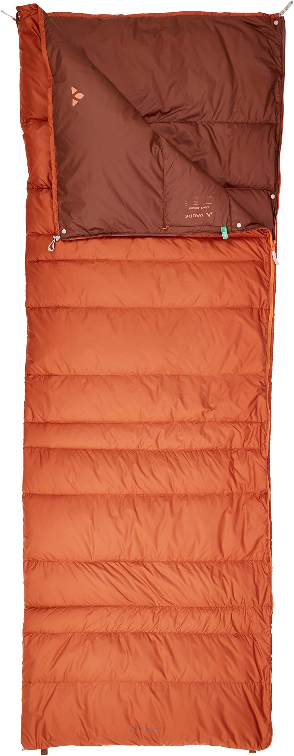 Vaude Kamor 400 DWN Sleeping Bags, Unisex Adult, Chestnut, One Size