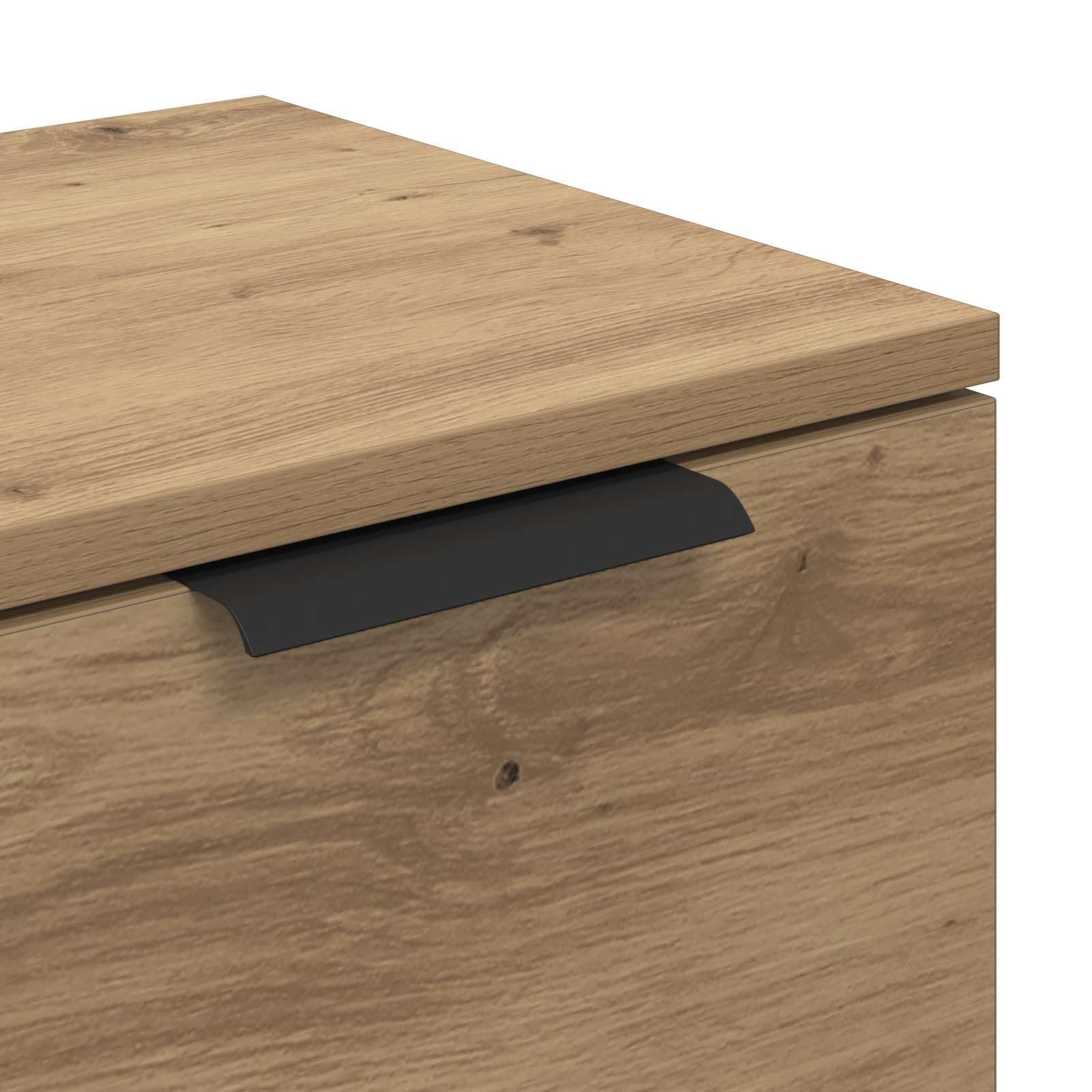 vidaXL Sideboard Artisan-Eiche 60 x 30 x 70 cm Holzwerkstoff, Rustikaler Sideboard für Wohnzimmer, rechteckiges Möbelstück mit viel Stauraum, dekorative Einheit für Ordnung drinnen
