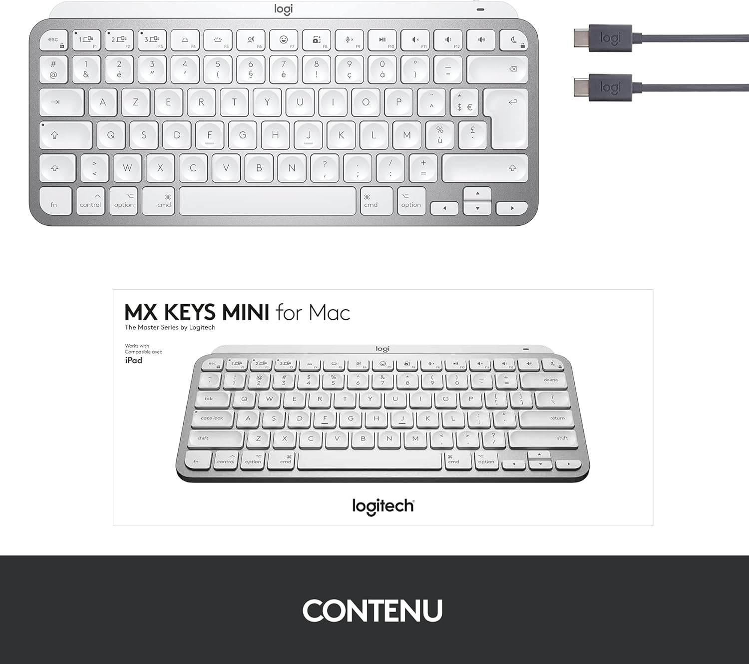 Logitech MXKEYS MINI F. MAC WRLS Illum., W128232679