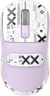 Wireless Gaming Mouse + Griptape, 49g Triple Mode Bluetooth/2.4G/USB-C Ergonomic Computer Mouse, PAW3395 26K DPI Sensor, 200h Battery Life, Programmable Buttons, Gaming Accessories for PC/Laptop/Mac