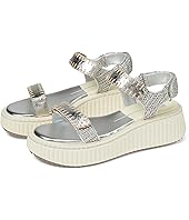 Silver Distressed Leather