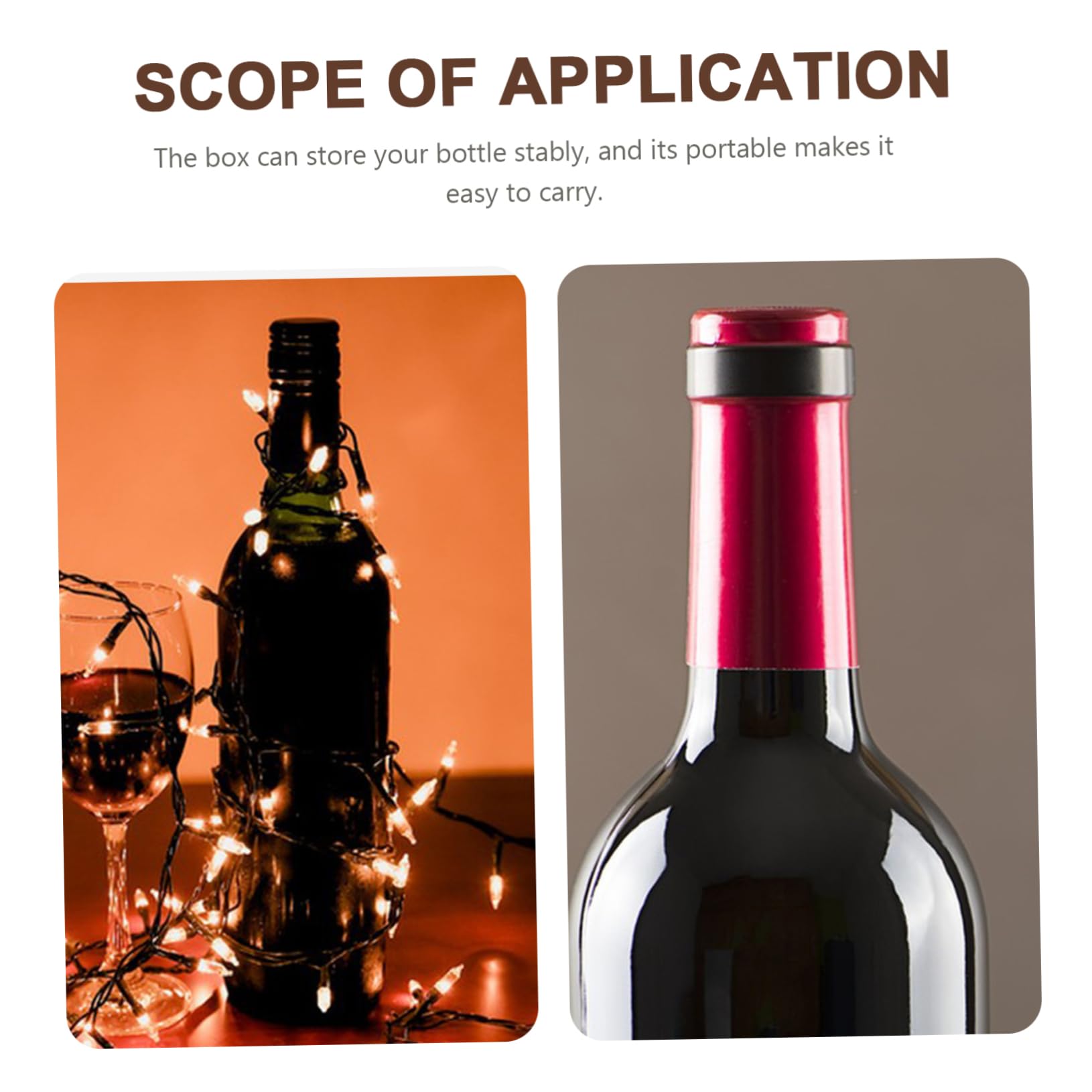 Cassa Vino Retrò in Legno, Confezione Regalo per Bottiglia | Marrone, Cuoio e Ferro, Portatile, per Compleanno e Anniversario, Adatta a Birra e Bottiglia di Vino Rosso