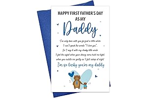 Funny First Fathers Day Card from Baby Boy and Baby Girl