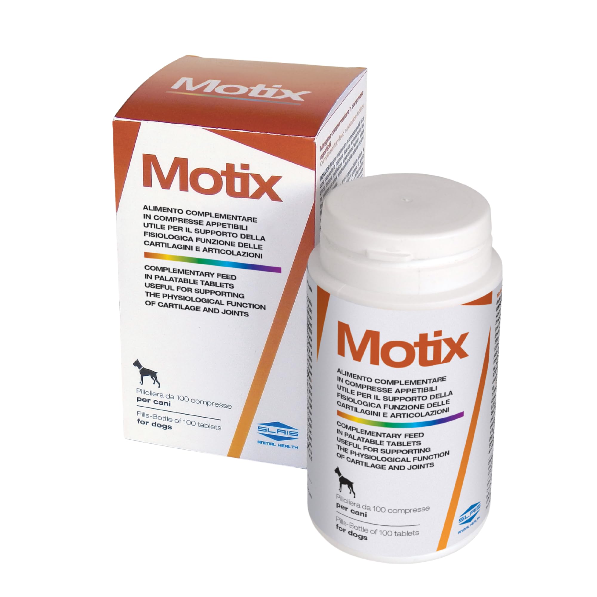 Motix Integratore Articolazioni Cane - Glucosamina, Condroitina e MSM - 100 Compresse 1000 mg - Adatto a Cani di Tutte le Taglie e Razze - Supporto per la Mobilità