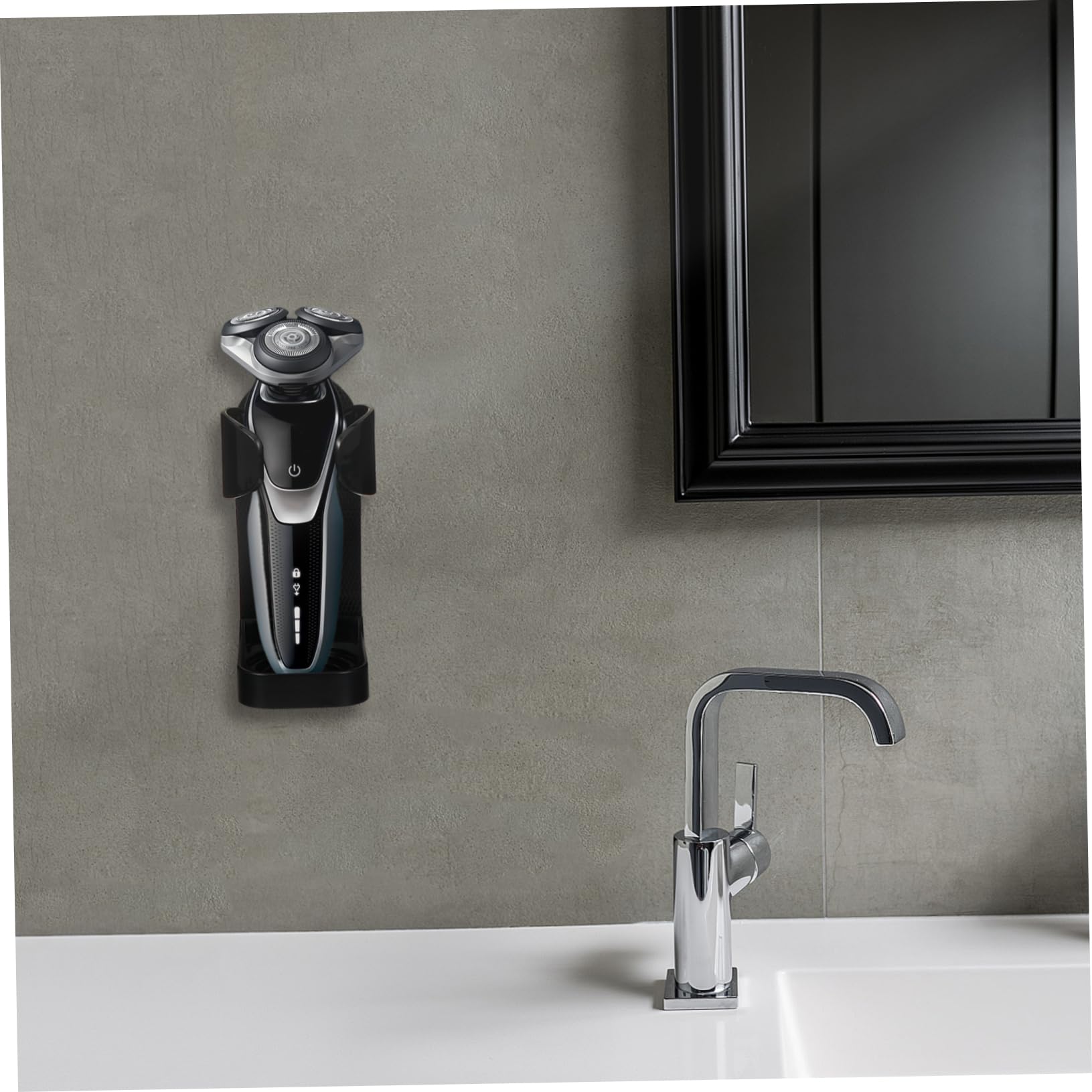 Didiseaon 5pcs Electric Razor Rack Stand Holder Wall Mount Beard Trimmer Storage No Drill Hanger for Bathroom