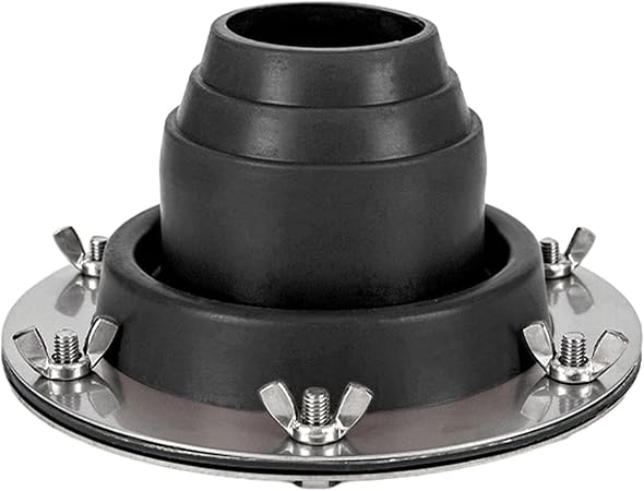 Tent Stove Jack Kit: Flexible Silicone Pipe Boot, High Temp