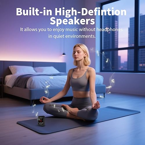 Miniatura 7 de Reproductor MP3 de 16 GB con Bluetooth 5.3, QNGEE 2.4 pulgadas pantalla táctil completa MP3 para niños, radio FM, grabadora de voz, sonido de alta