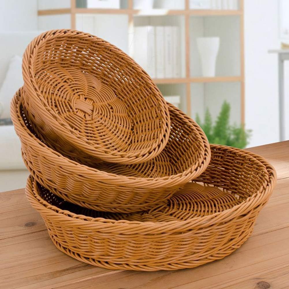 Lynton Small Round Wicker Storage Basket - The Basket Company