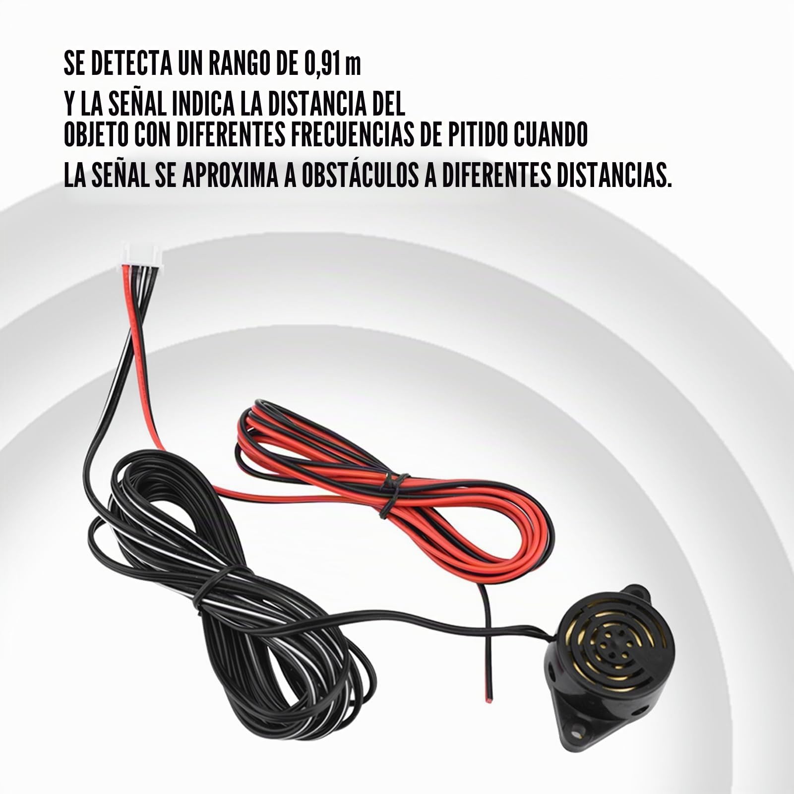 Sensor de aparcamiento 12 × 9 × 5 electromagnético inducción inversa alarma sensor de aparcamiento para autocaravana camión