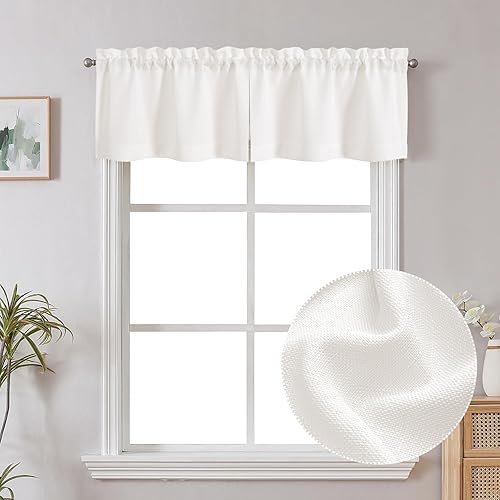 Miniatura 97 de Chyhomenyc Cortinas Rojas Navideñas de 84 Pulgadas de Largo Juego de 2 Paneles, Lino Sintético Texturizado Semi Filtrante de Luz Suave Aireado
