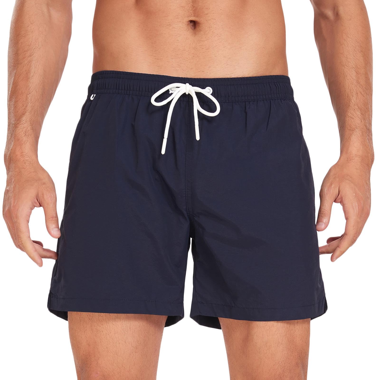 Cambkatl Men's Quick Dry Loose Swim Trunks Casual Summer Elastic Waist Swimsuit Athletic Beach Shorts with Storage Bag
