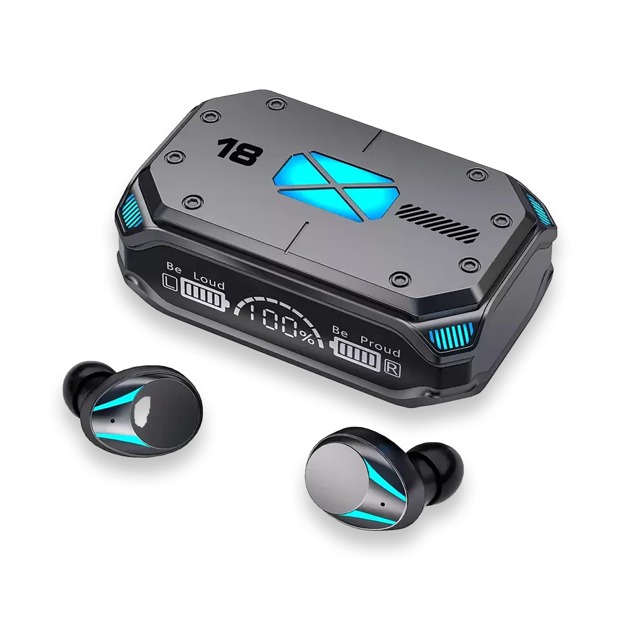 NALACAL M41 Bluetooth Ear Buds, True Wireless Earbuds 120Hrs Playback, IPX7 Waterproof Bluetooth Earphones for Android, iPhone, PC, Laptop