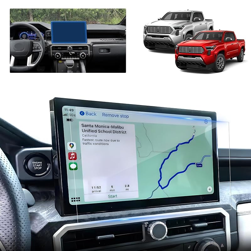 Película Protetora de Vidro Temperado 9H para Tela de 14 Polegadas Toyota Tacoma 2024–2026 BSTW