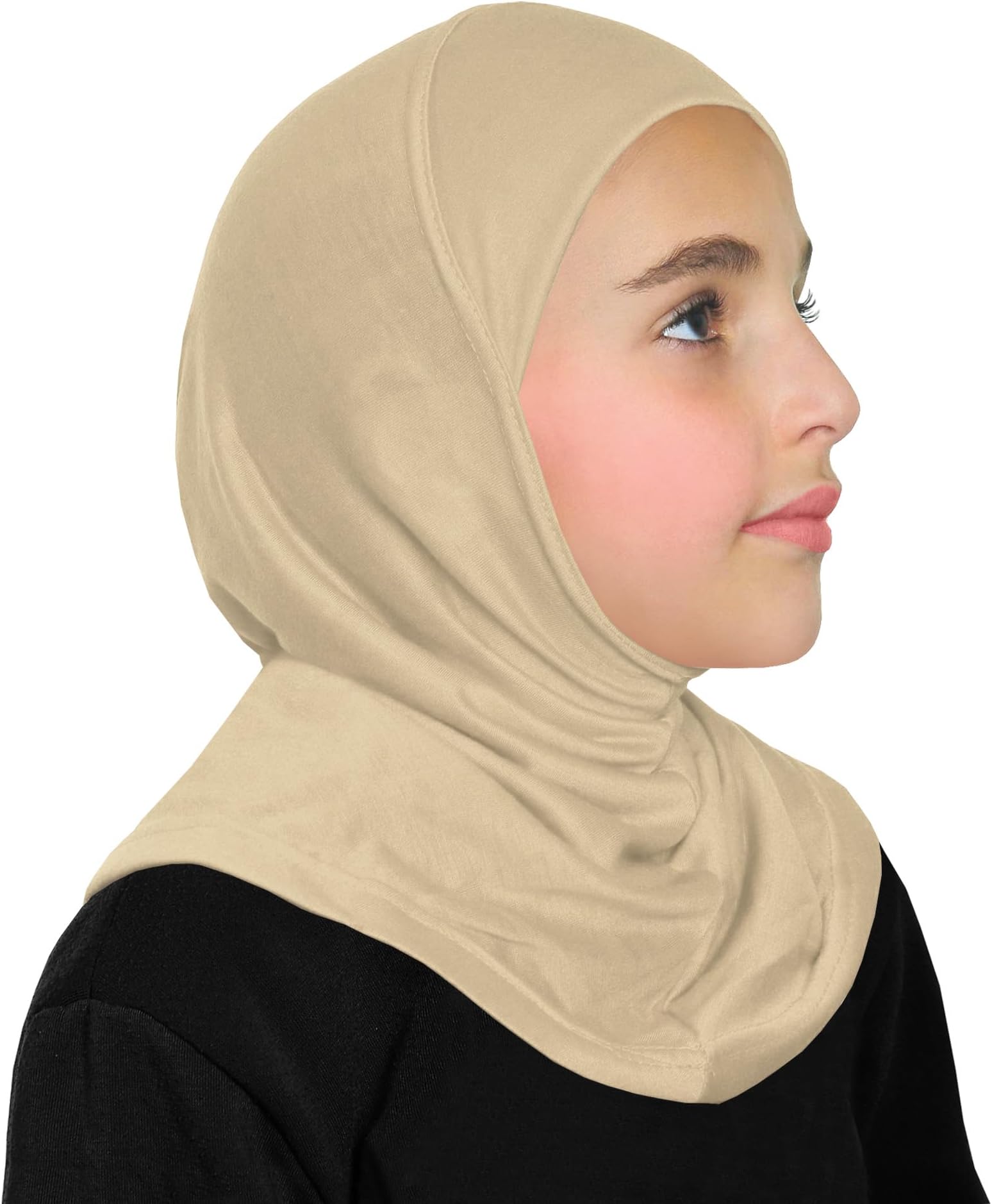 Cotton Hijab for Girls Amira Muslim Kids Head Scarf Ready to Wear Easy Instant