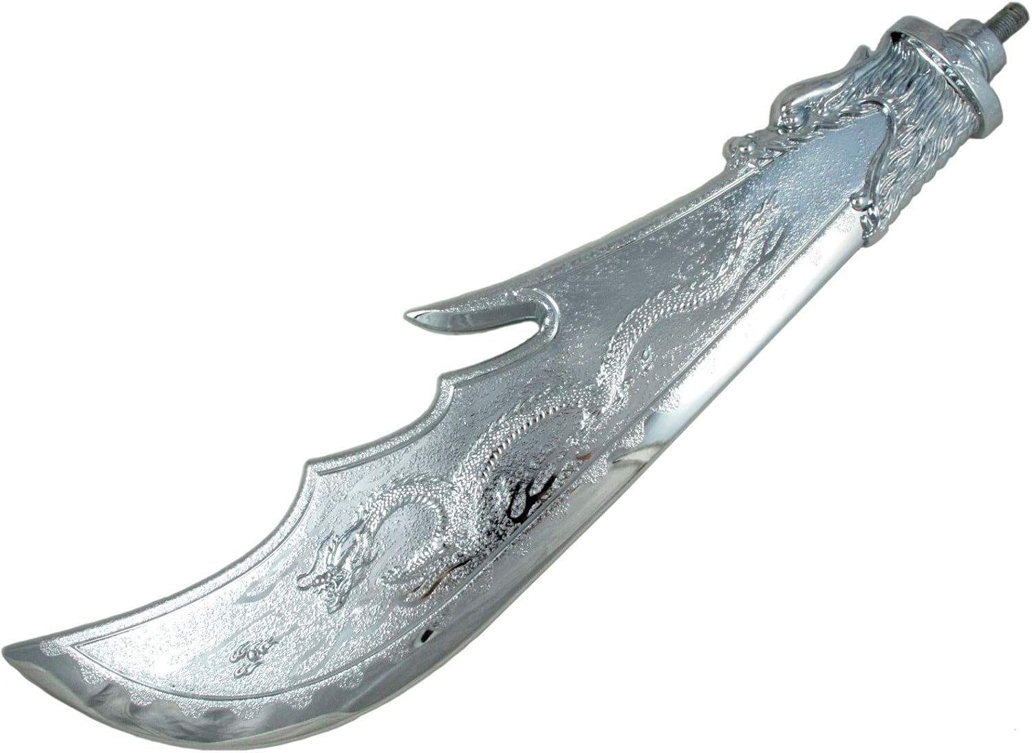 武器商人 S014p 槍頭 青龍偃月刀 冷艶鋸 関刀 せいりゅうえんげつとう れいえんきょ グアンダオ ファクトリーアウトレット 大刀 メッキバージョン 槍先 穂 矛先 なぎなた やり 材質ppなので安全 矛 長器械 防犯訓練用 コスプレ 棒術 演舞舞台芝居 戦国時代 槍術 長柄武器