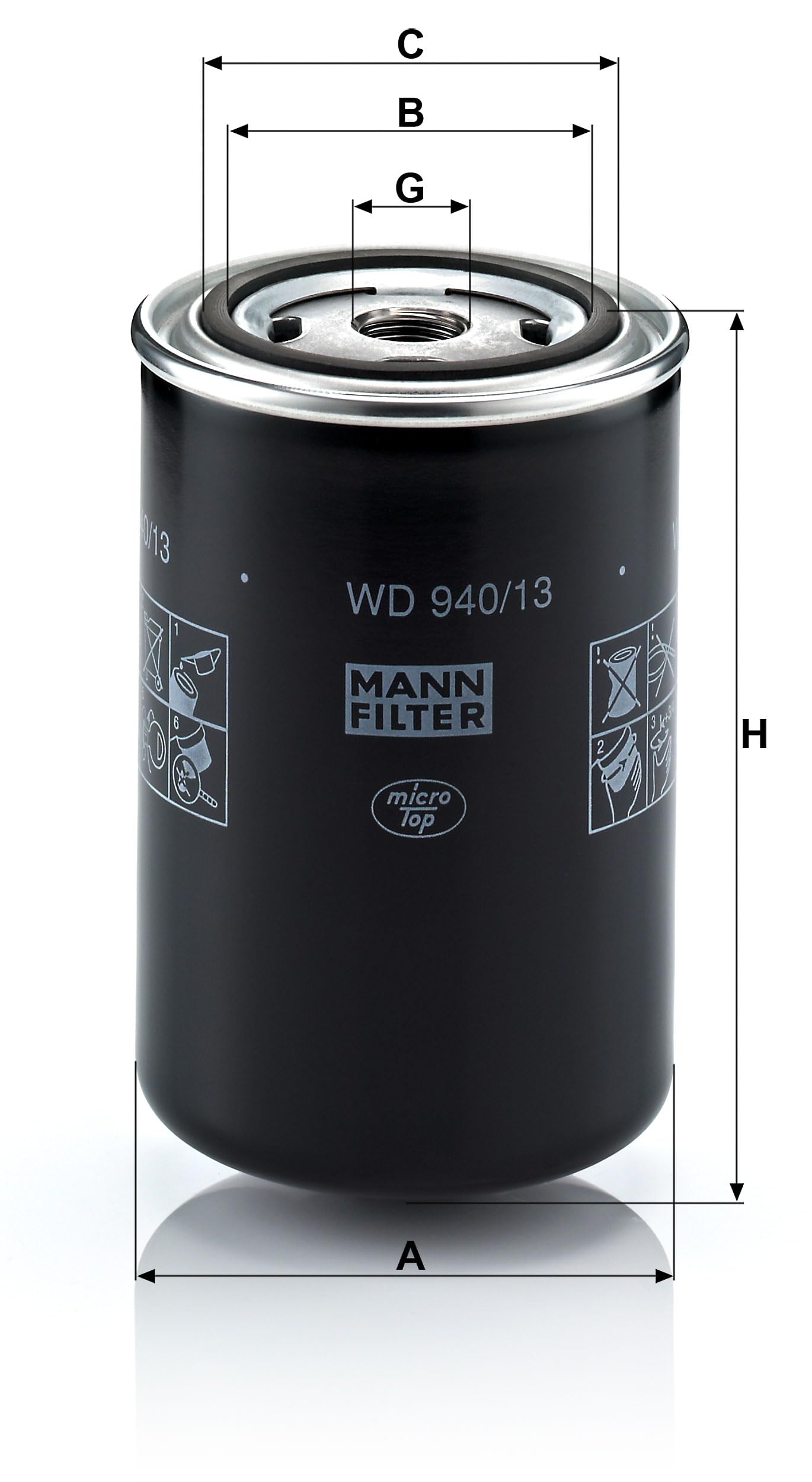 MANN-FILTER, WD 940/13 Ölfilter