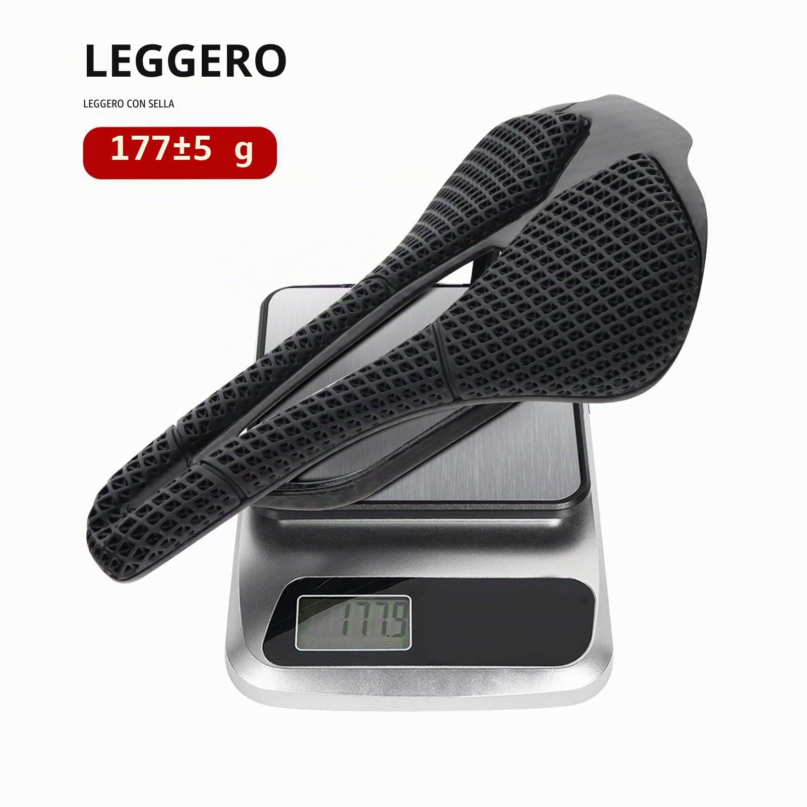 Sella per Bicicletta Comodo Seggiolino per Bici Stampato in 3D per Mountain Bike Donna Uomo